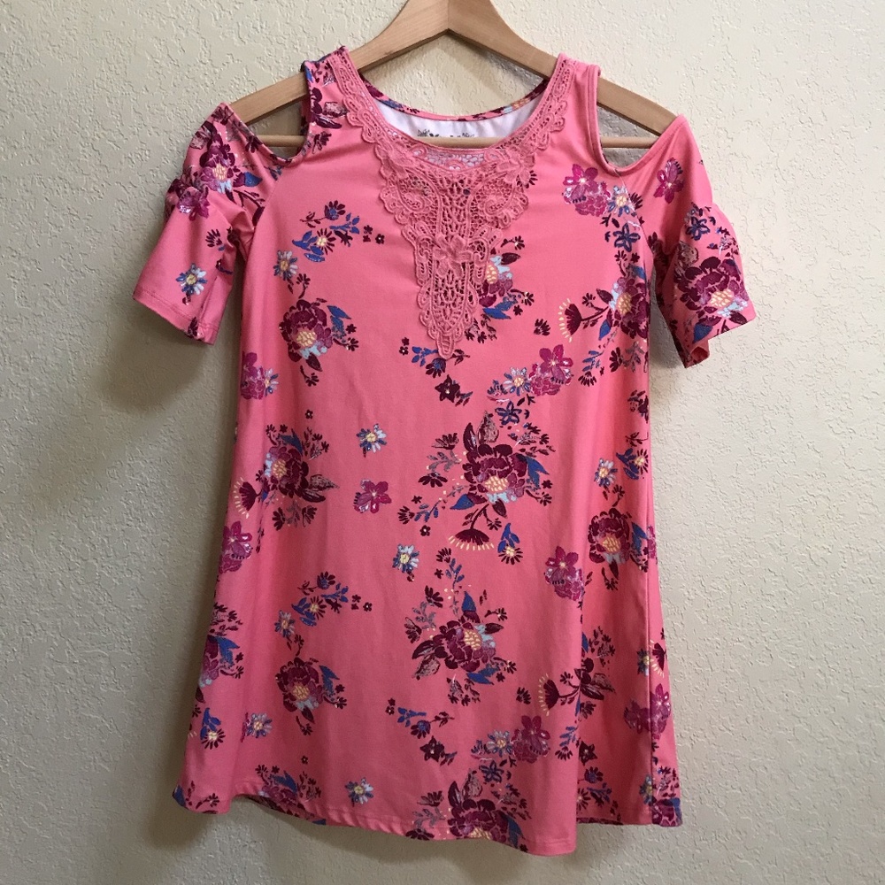 Kohl's (Mudd) Coral Floral Dress